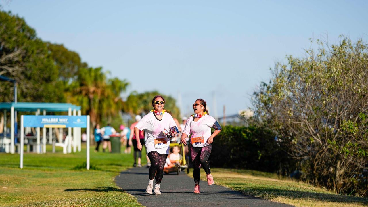 Fun from the 2023 Gladstone Colour Me Capricorn fun run for the RACQ CapRescue. Photos: Cherryandjun Photography