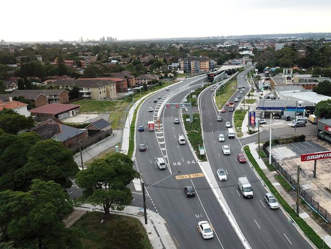 Embargoed for The Daily Telegraph, speak to Nicola Gibson before useParramatta Road at Ashfield towards Western Sydney. Picture: Jonathan Ng