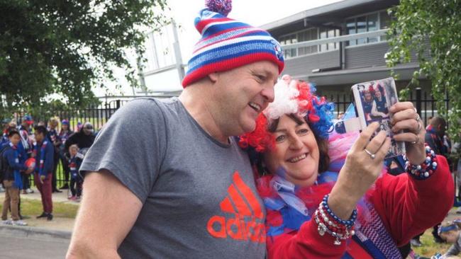 Billy Brownless at Whitten Oval on Sunday.