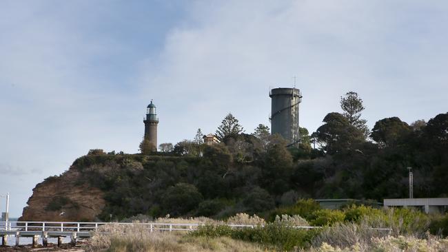 Raw sewage leaked on to the foreshore near Queenscliff High Light House. Picture: Peter Begg