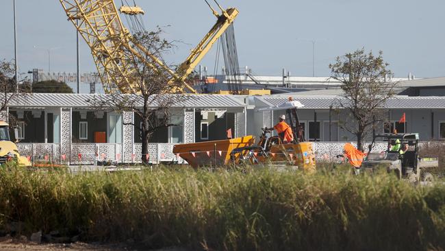 JULY 28, 2022: Federal Quarantine Facility under construction, Pinkenba. Picture: Liam Kidston