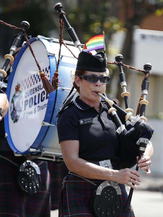 The Queensland Police band at the festival in 2017. Picture: Regi Varghese