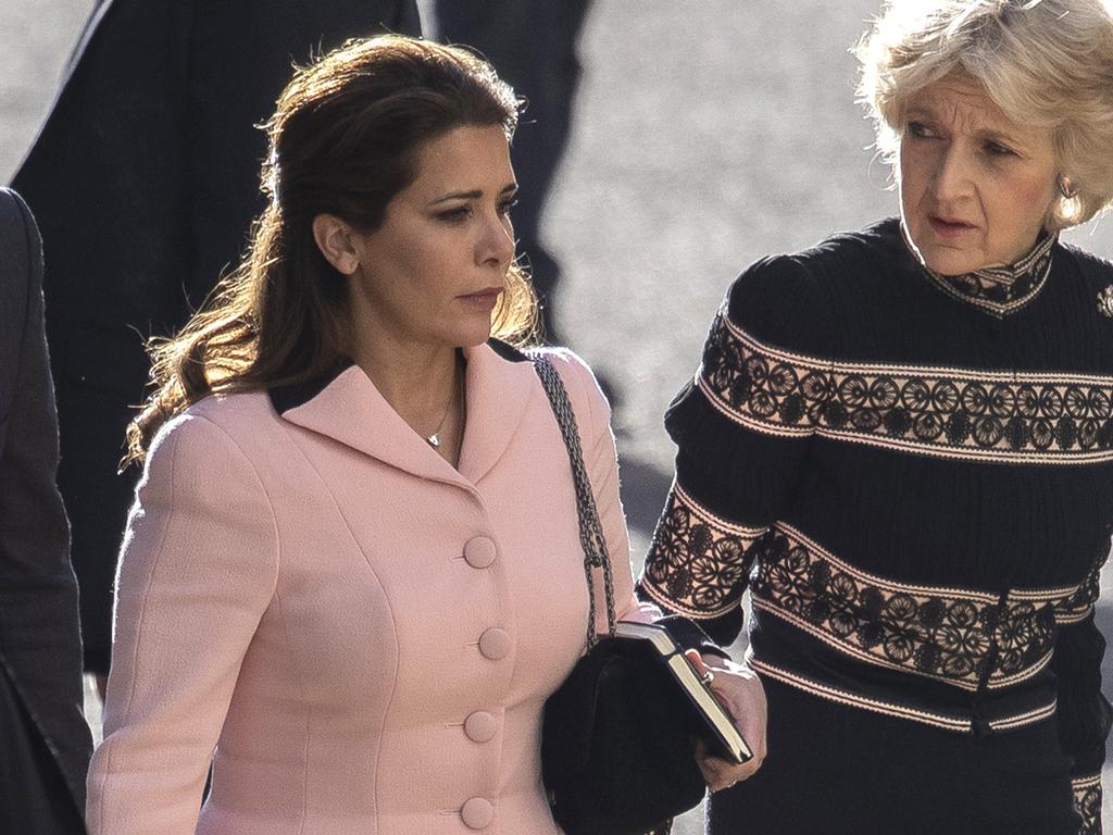 Princess Haya arrives at the High Court with her lawyer Fiona Shackleton. Picture: Dan Kitwood/Getty Images