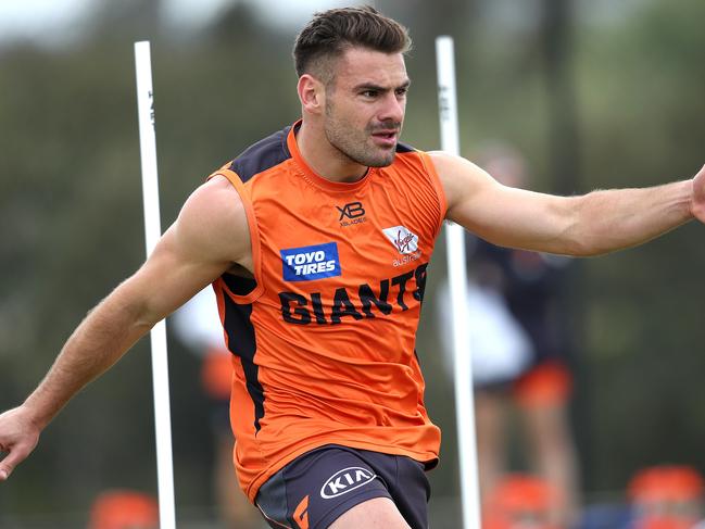 PLEASE CHECK WITH DT SPORT BEFORE USE - Feature on the GWS Giants first session back for the whole squad after being last seasons Grand Finalists. Stephen Coniglio. Picture. Phil Hillyard