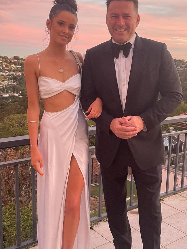 Willow at her school formal with her famous dad.