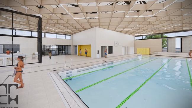 The redevelopment also includes an eight lane 25m indoor pool and all-access changerooms and multipurpose meeting rooms. Picture: Supplied