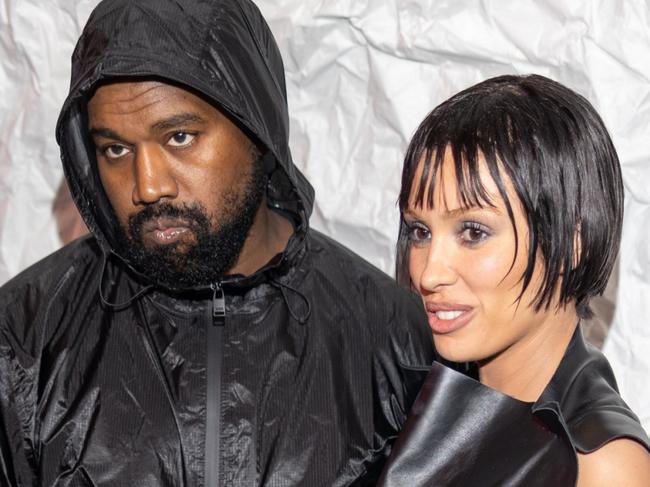 MILAN, ITALY - FEBRUARY 23: Kanye West and Bianca Censori attends the Marni fashion show during the Milan Fashion Week Womenswear Fall/Winter 2024-2025 on February 23, 2024 in Milan, Italy. (Photo by Arnold Jerocki/Getty Images)