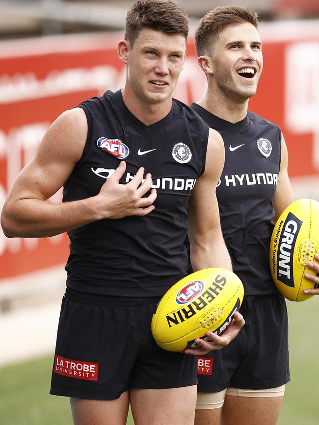 Sam Walsh had 24 disposals but his kicking efficiency hurt his SuperCoach scoring. Picture: Daniel Pockett. 