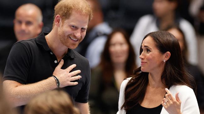 Britain's Meghan, Duchess of Sussex and Britain's Prince Harry, Duke of Sussex, attend a children's event at the 2023 Invictus Games in Dusseldorf, western Germany on September 13, 2023. Prince Harry Friday, may 2, lost his court bid to restore his UK police protection after the UK government downgraded his security when he stepped back from royal life and moved abroad. (Photo by Odd ANDERSEN / AFP)
