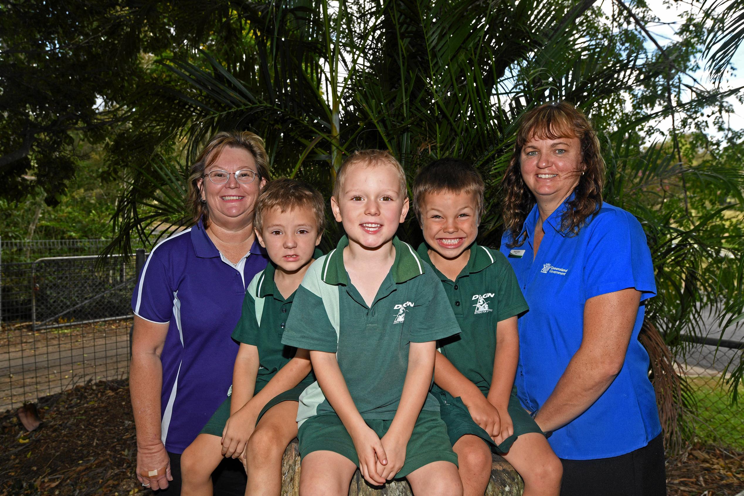 Dagun State School Names are left to right:Teacher Aide Mrs Amanda Tombs, Charlie Dubois, Arthur Holliss, Jasper SnowdenTeacher Mrs Mardi Green. Picture: Troy Jegers