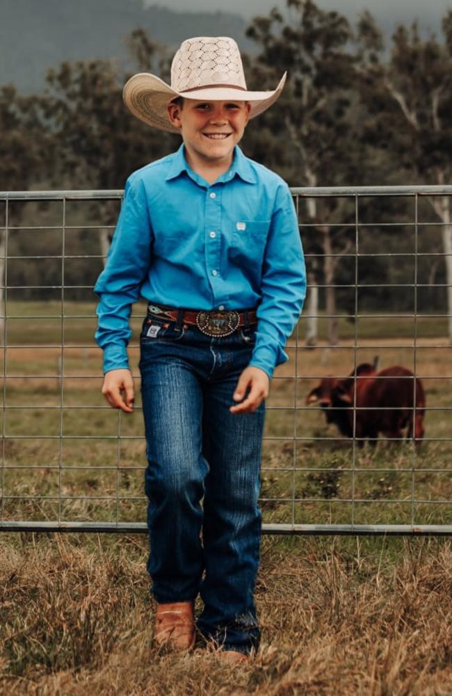 The late Will Murdoch, who passed, aged 12, on the family farm in Long Pocket. Picture: Supplied