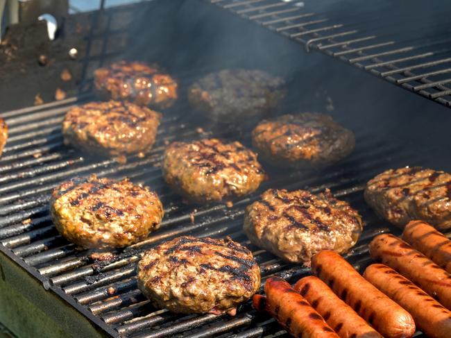 Gas barbecues can still be used as long as there is no flammable material within one metre. Picture: ISTOCK