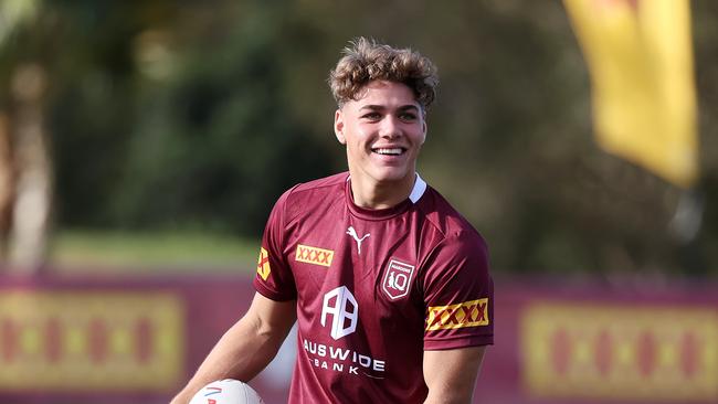 Queensland State of Origin training at Sanctuary Cove. Reece Walsh. Picture: NIGEL HALLETT