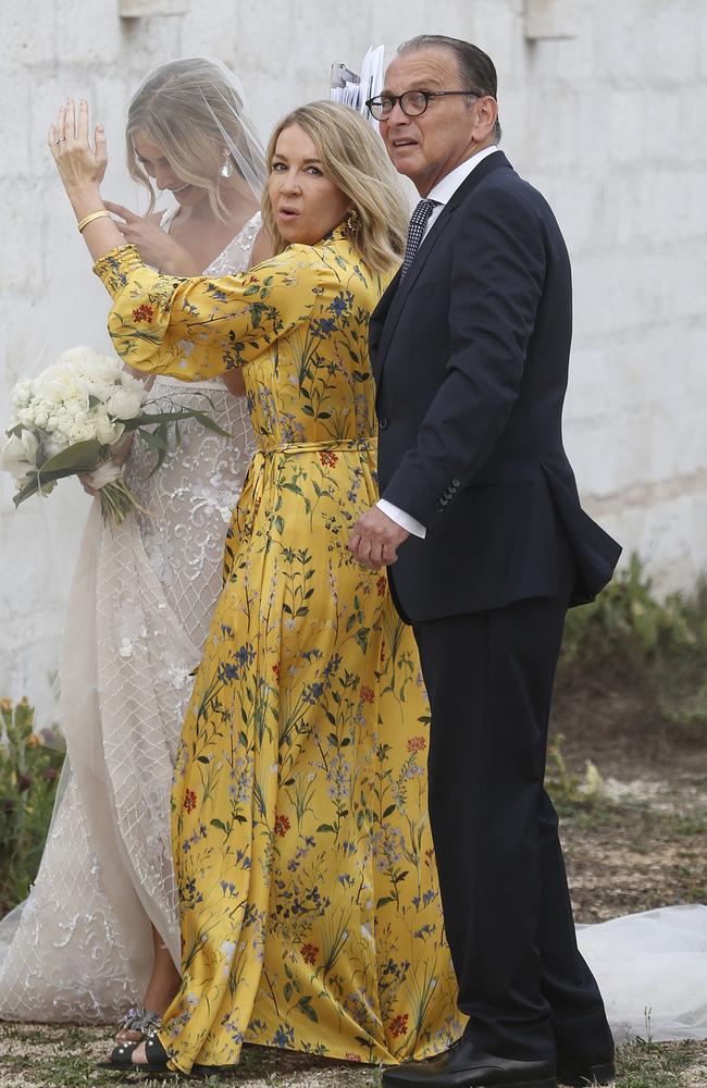 Anna stunned in a beaded gown by Australian designer Steven Khalil. Picture: Matrix