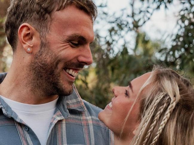 SA swim star Kyle Chalmers is engaged to Norwegian swimmer Ingeborg Loyning. Picture: Supplied