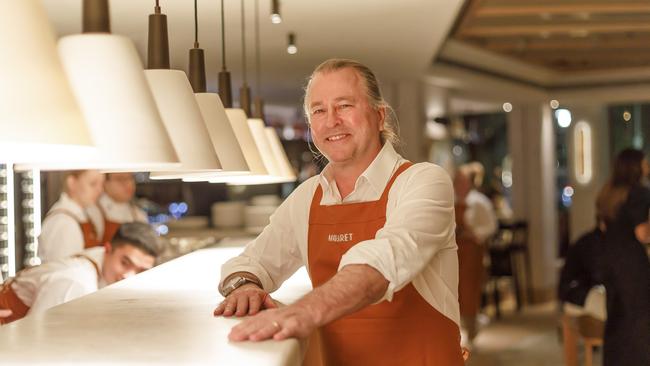 Neil Perry, pictured at his latest restaurant Margaret, says winning the Icon Award has been ‘truly humbling’. Picture: Liz Keene