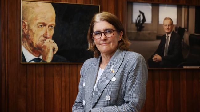 RBA governor Michele Bullock at the RBA offices in Martin Place. Picture: John Feder/The Australian