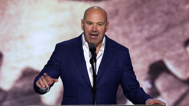 Dana White spoke about his longtime friend, Trump. Chip Somodevilla/Getty Images/AFP