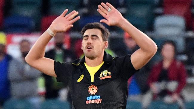 Mitchell Starc was denied a review at the MCG last Friday night.