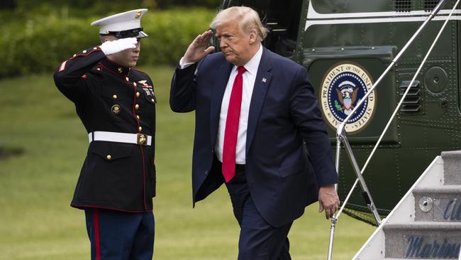 President Donald Trump at the White House this week. Picture: AP