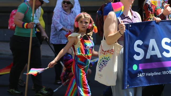 TasPride pride march Hobart 2025. Picture: Elise Kaine