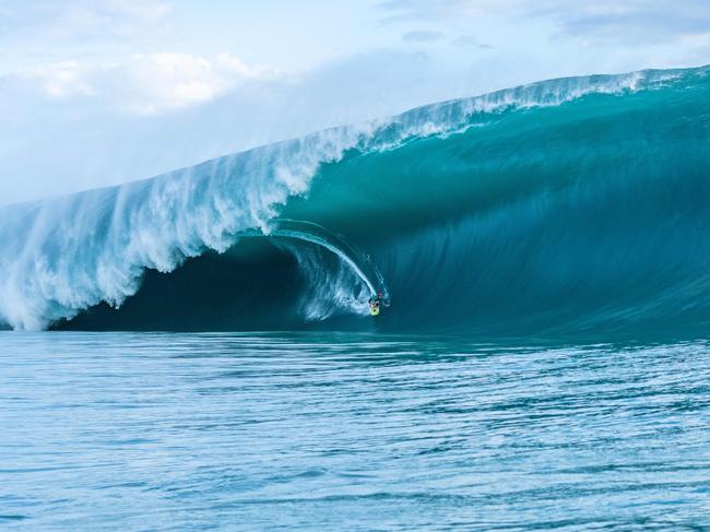 The Paris Olympics’ surfing events will take place in Teahupoo, Tahiti. Picture: Tim McKenna / AFP