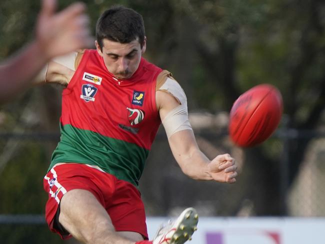 MPFNL Division 1: Pines v Frankston YCW.  Pines player Jarrod Richards.  Picture: Valeriu Campan