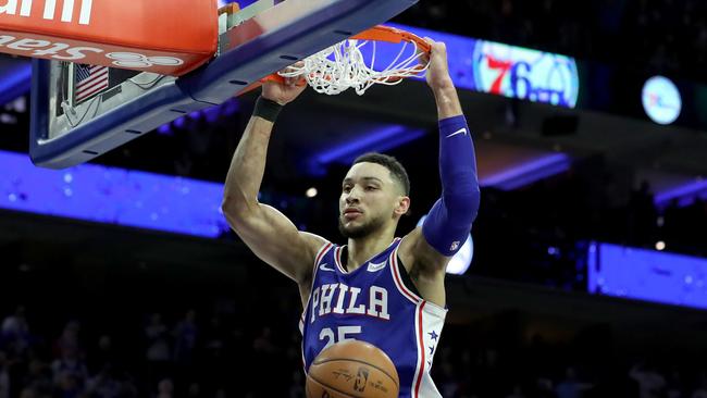 Ben Simmons doing his thing. Pic: Getty Images/AFP