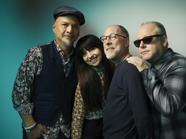 US rock band The Pixies L-R:  Joey Santiago, Paz Lenchantin, David Lovering, Black Francis