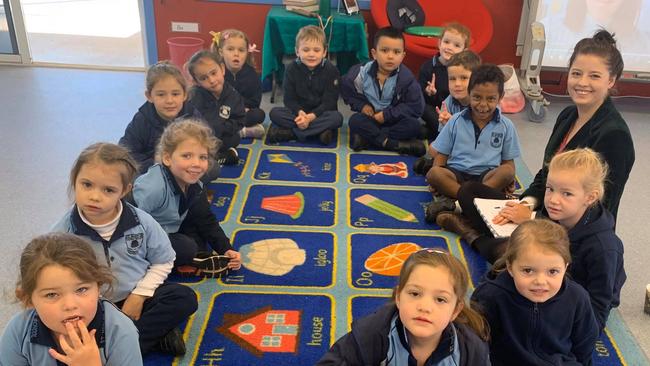 St Mary's prep students and teacher Kate Box returned to the classroom this week, much to the excitement of the whole school community.