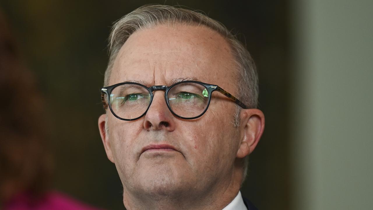 Anthony Albanese went on a victory lap on Wednesday morning. Picture: NCA NewsWire / Martin Ollman