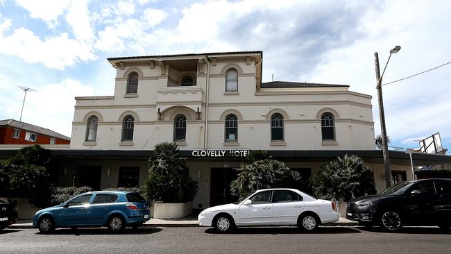 The Clovelly Hotel, 381 Clovelly Road in Sydney.