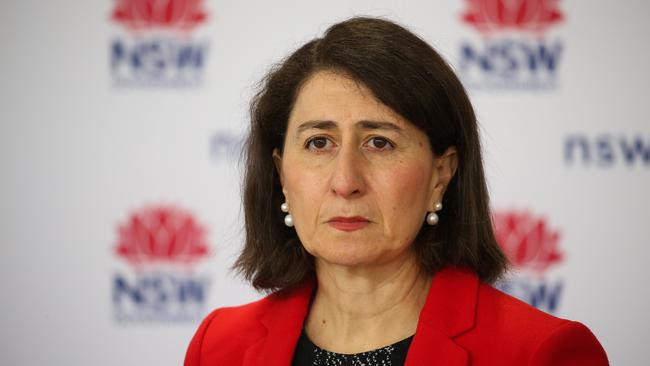 NSW Premier Gladys Berejiklian provides a COVID-19 update. Picture: NCA NewsWire / Gaye Gerard