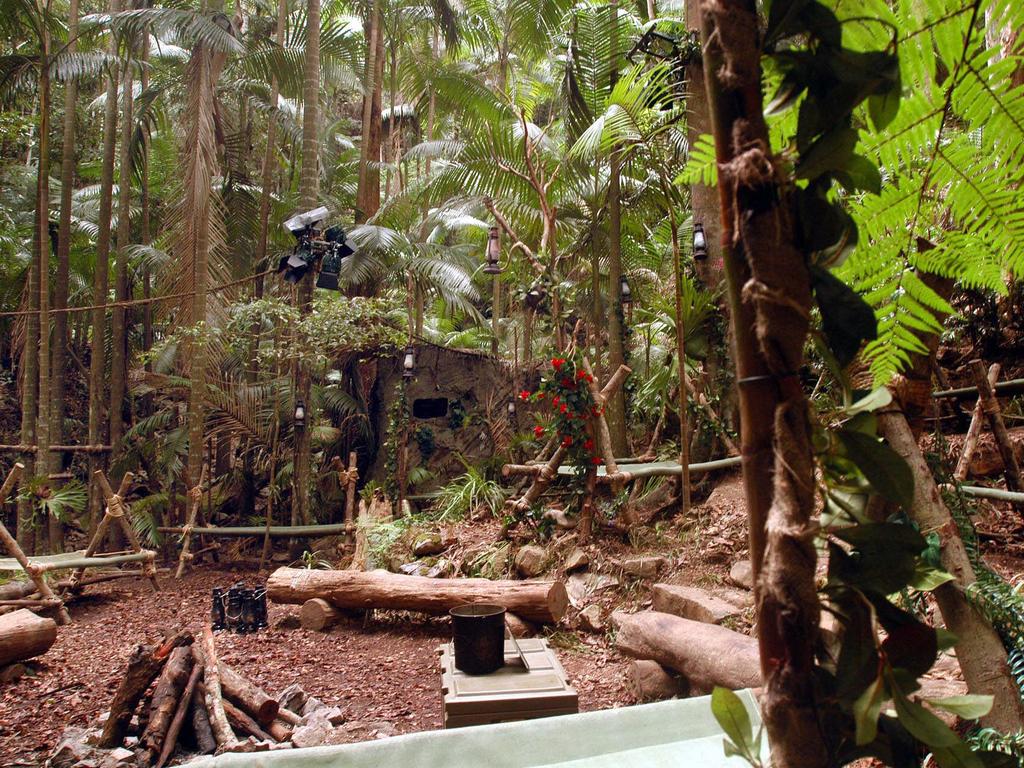 The jungle camp at Dongay Creek near Murwillumbah where the UK version of I’m A Celebrity … Get Me Out Of Here is filmed.