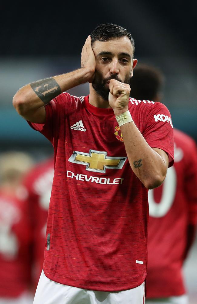 Bruno Fernandes' Manchester United are on board. (Photo by Alex Pantling/Getty Images)