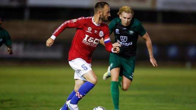 Ivan Franjic in action for Melbourne Knights against Bentleigh Greens at Melbourne Knights Stadium. Picture: Melbourne Knights