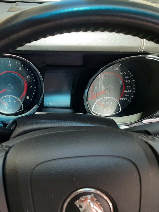 The altered odometer of the car sold, twice, by Minghui Jin. Picture: Consumer and Business Services