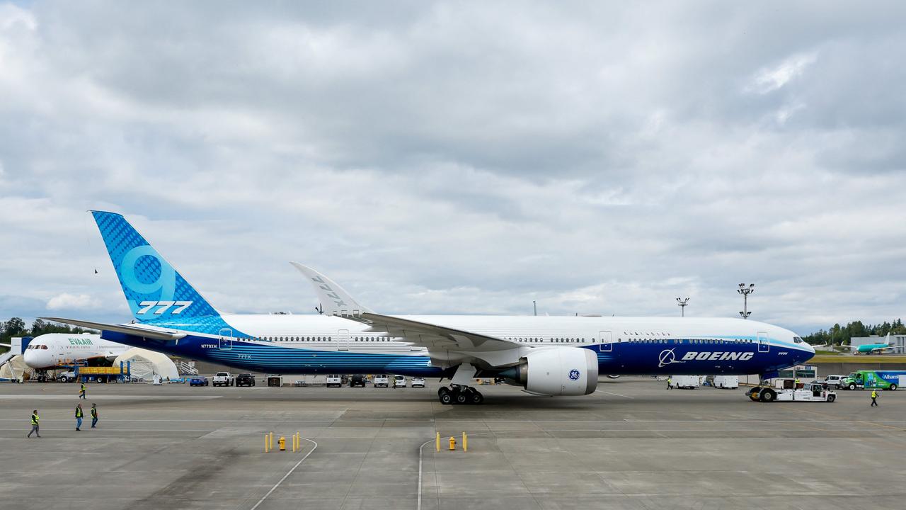 Boeing is being forced to ground its entire 777X fleet after a test flight gone wrong on Friday. Picture: Jennifer Buchanan / POOL / AFP