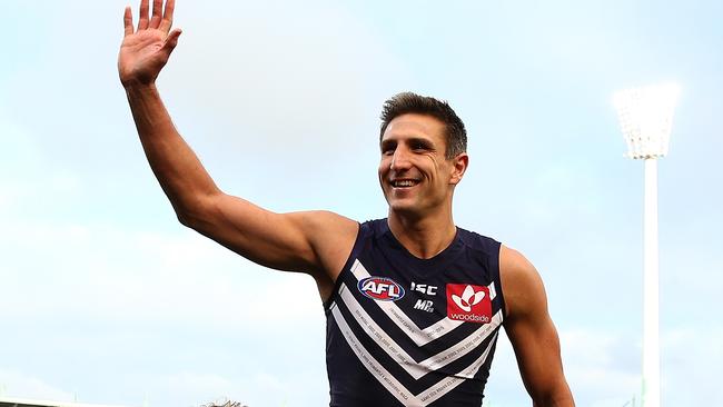 Retired Dockers skipper Matthew Pavlich will be part of the off-court reporting team. Picture: Getty Images