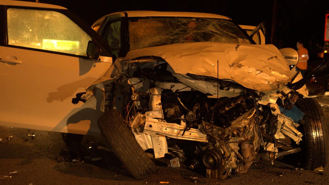 Two on the run after stolen car crash leaves three teens injured