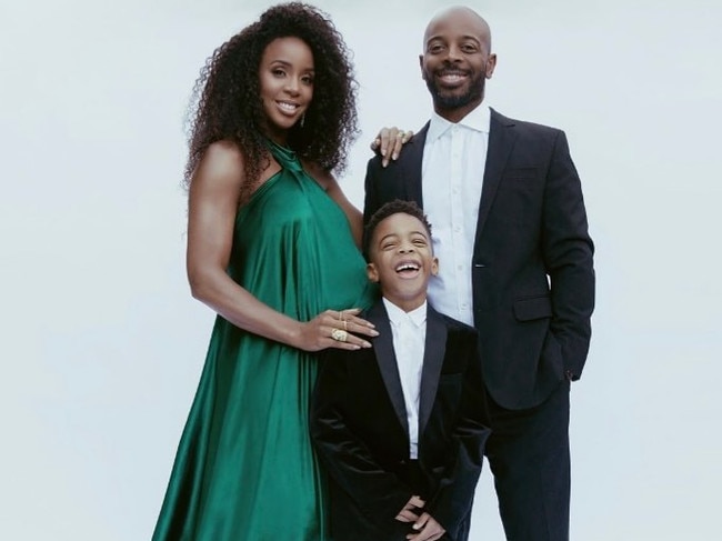 Kelly Rowland with Tim and Titan.