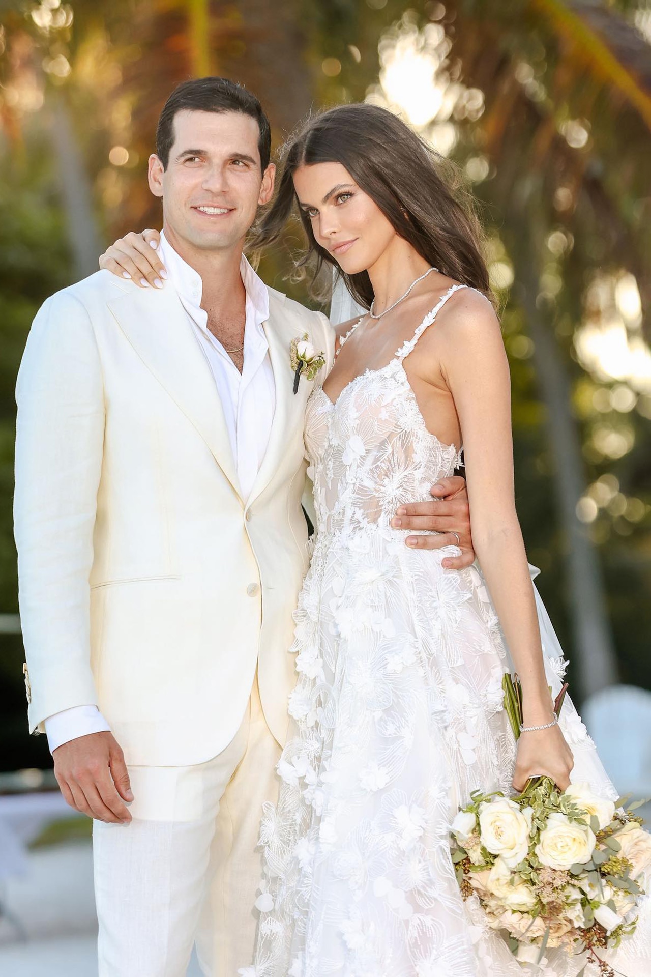 <p><em>Image credits: Instagram.com/kamilahansen</em></p><h2>Kamila Hansen in Galia Lahav</h2><p>Kamila Hansens&rsquo;s Floridian wedding to Oren Alexander in April 2023 was a summery affair&mdash;the al fresco wedding beckoning a joyous occasion with its use of flowery motifs and a beach backdrop. Hansen wore a Galia Lahav dress, which had a sweetheart neckline and flora-inspired appliques to suit the brief. She also wore a diamond necklace, bracelet and earrings from Material Good.</p>