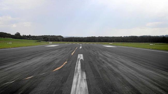 The runway at Ballina Byron Gateway Airport. Picture: Marc Stapelberg