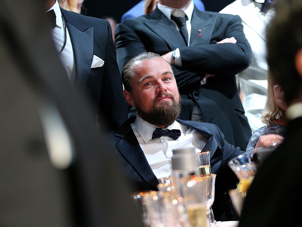 Leonardo DiCaprio during amfAR’s 2015 Cinema Against AIDS Gala. Picture: Getty