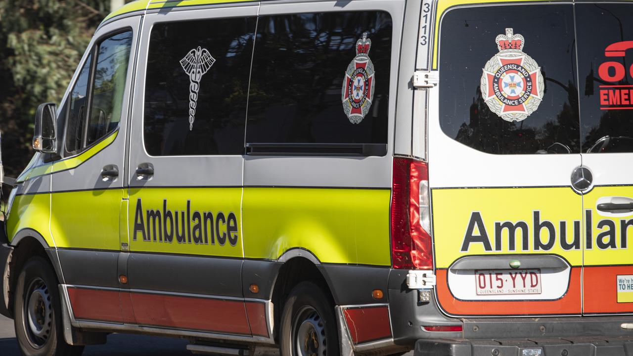 Three people have been assessed by QAS after a two-car crash in Svensson Heights left one of them needing to be pulled out of a car.