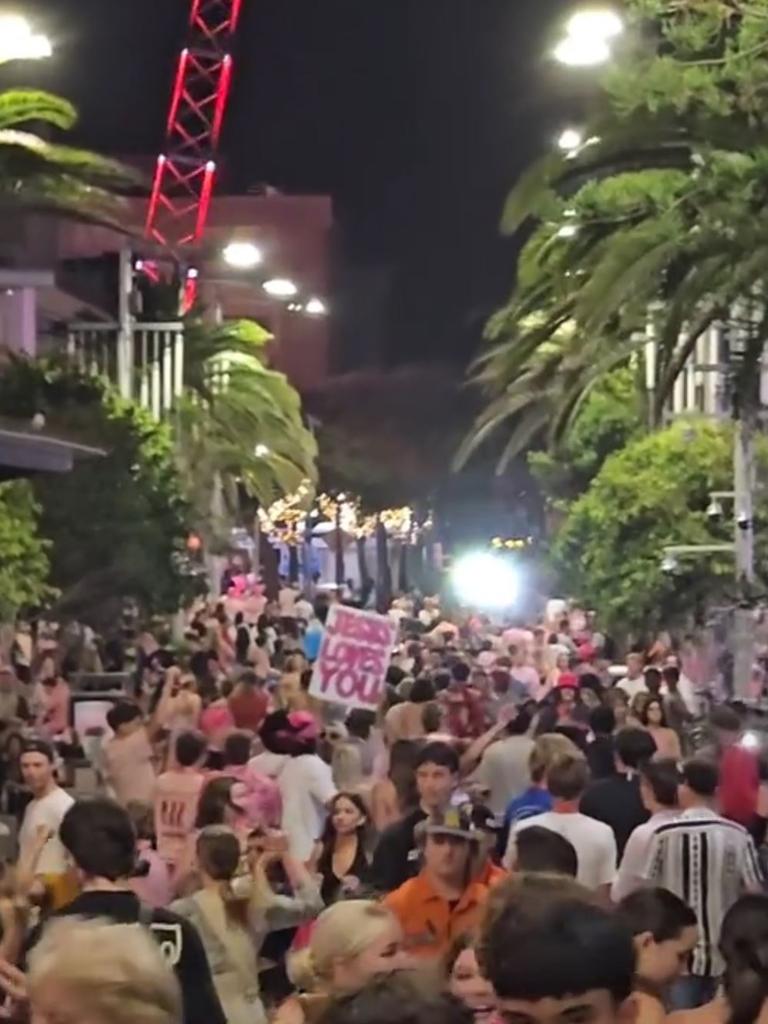 A Christian organisation is offering baptisms during Schoolies week on the Gold Coast. Picture: TikTok/Pat Steele