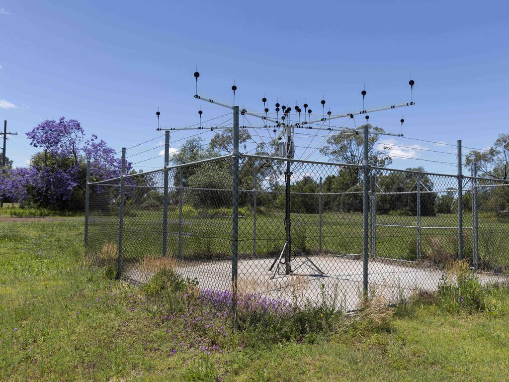 Audio monitoring equipment near the mine. Pic Mark Cranitch.