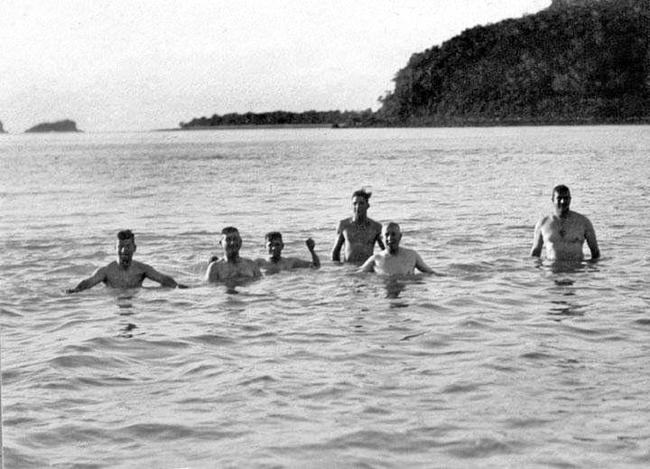 Morning Dip, Brampton Island, c 1931. Picture: Queensland State Archives