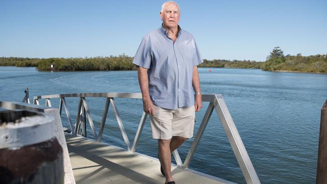 John Asquith recalls the couple were on a boat trip on Moreton Bay when Byers shot him in the head and pretended it was pirates. Picture: Luke Marsden.