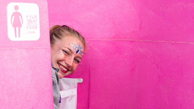 Lapee, a female urinal, is making its debut down under at the Australian Open. Picture: Maria Christina Sega